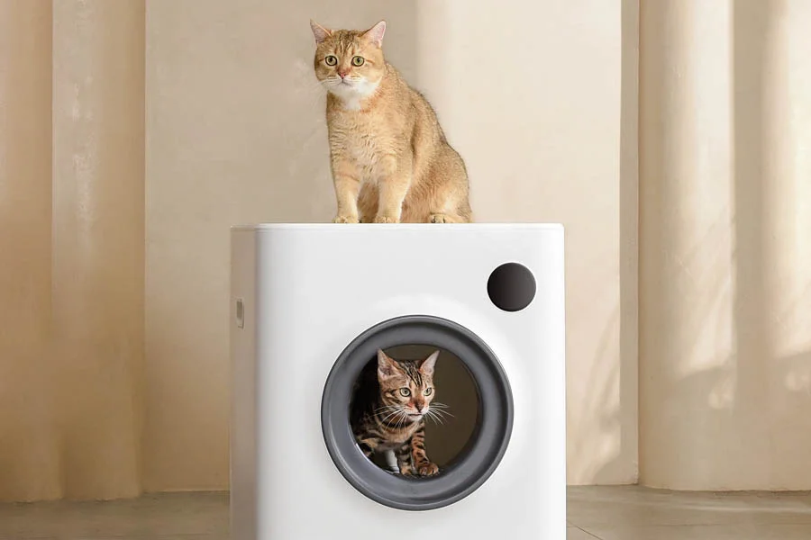 robot cat litter tray